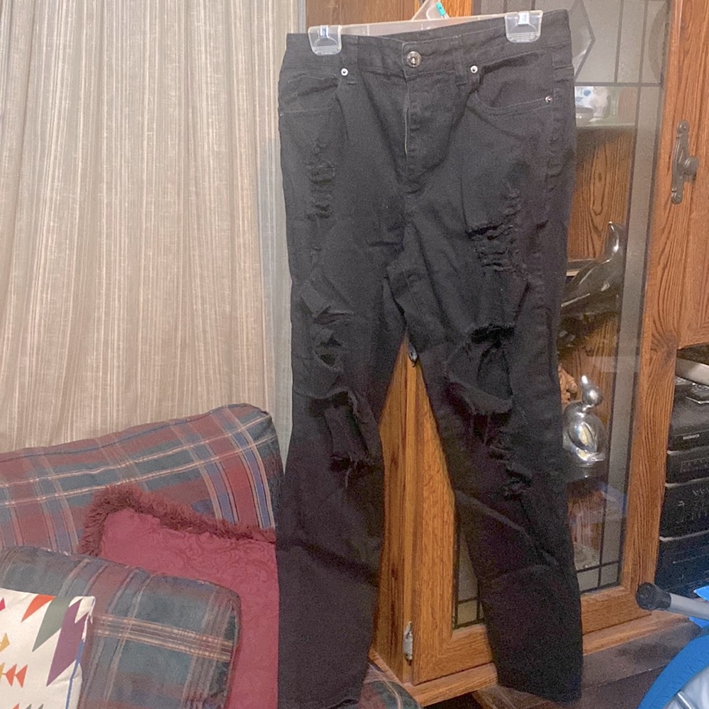Jeans cut up